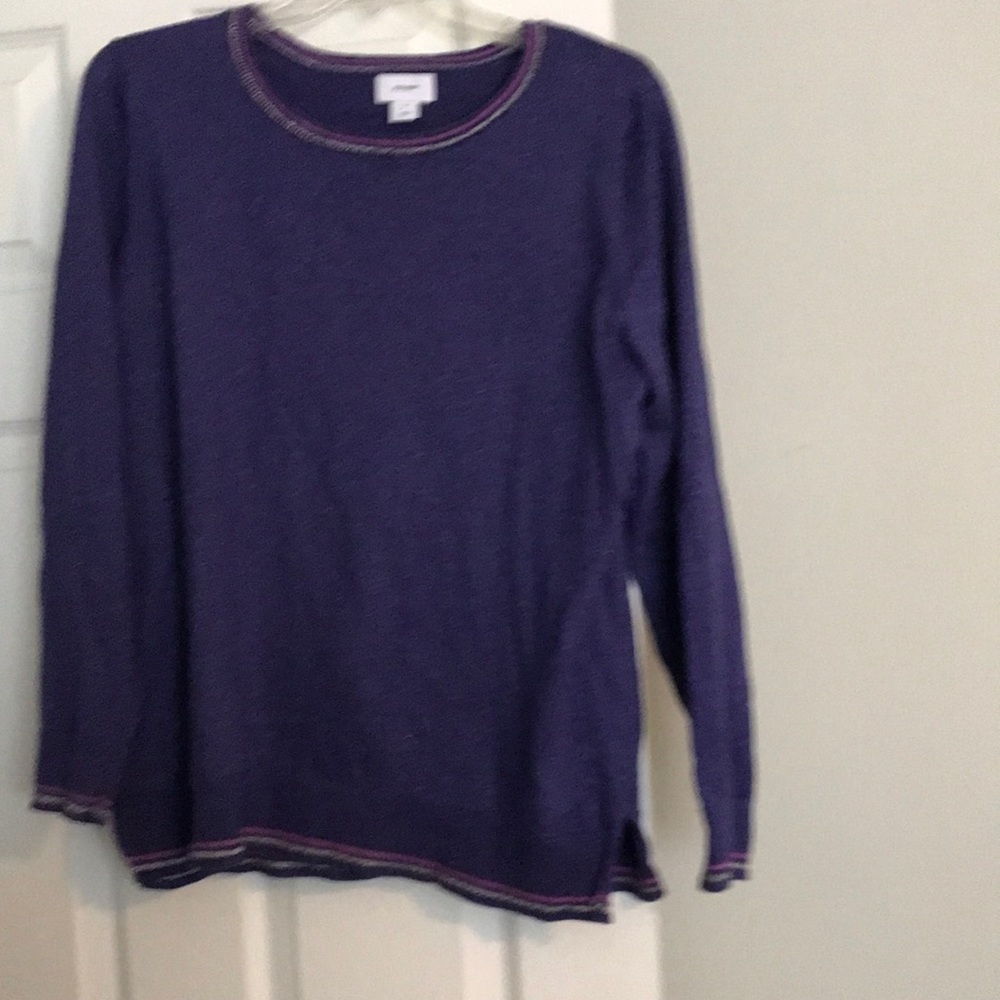 Purple long sleeve sweater slightly used